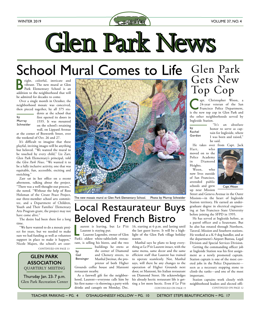 School Mural Comes to Life Glen Park Right, Colorful, Intricate and Vibrant