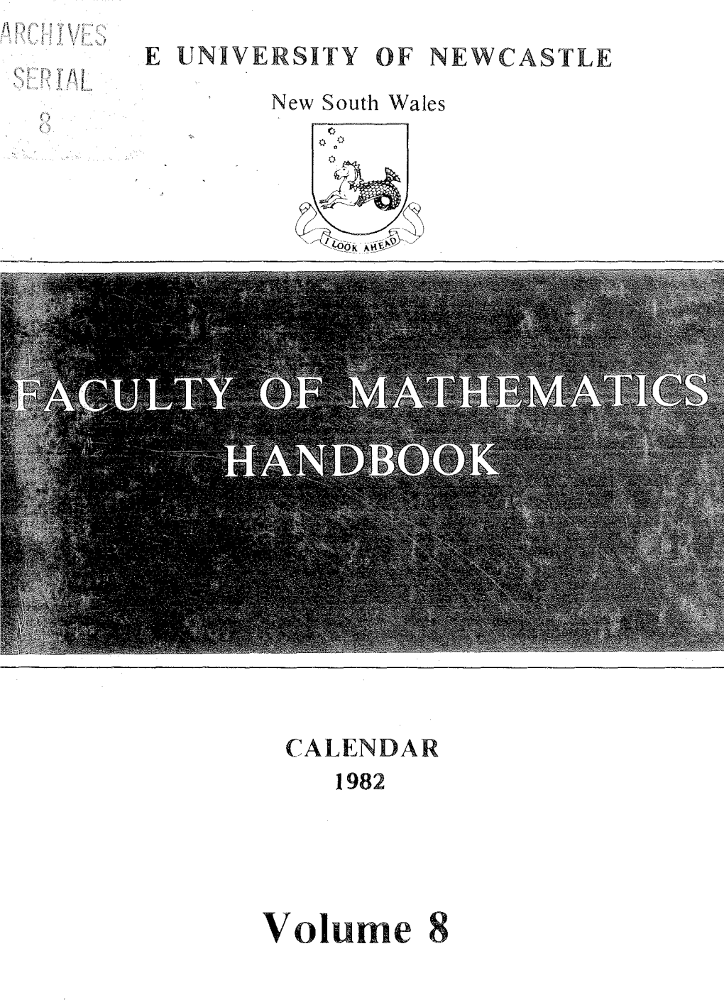 Faculty of Mathematics Handbook 1982