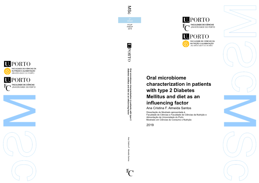 Oral Microbiome Characterization in Patients with Type 2 Diabetes Mellitus and Diet As an Influencing Factor