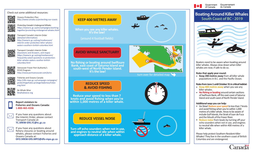 Boating Around Killer Whales Oceans Protection Plan