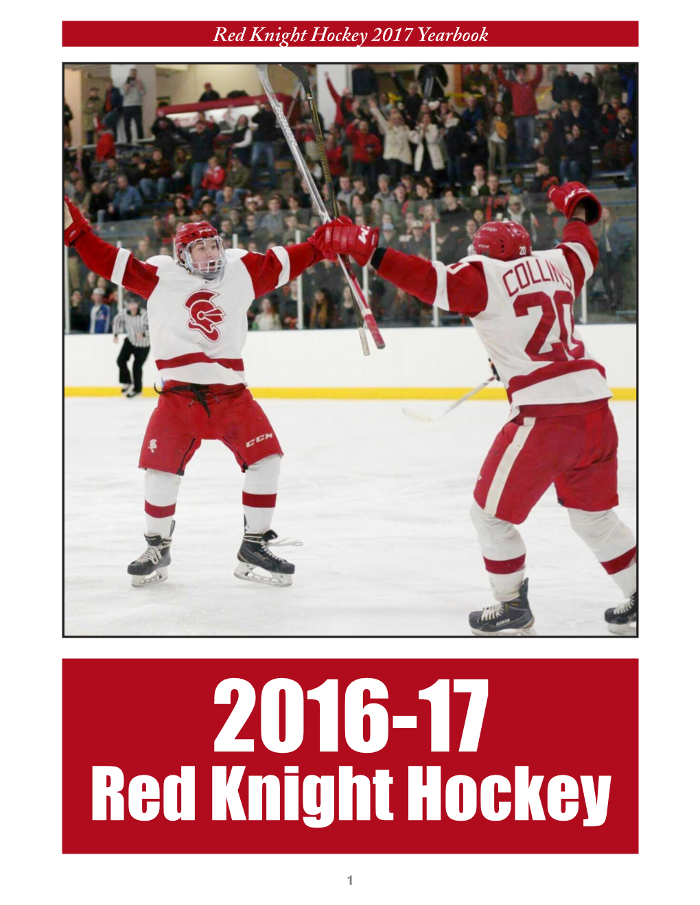 Red Knight Hockey 2017 Yearbook