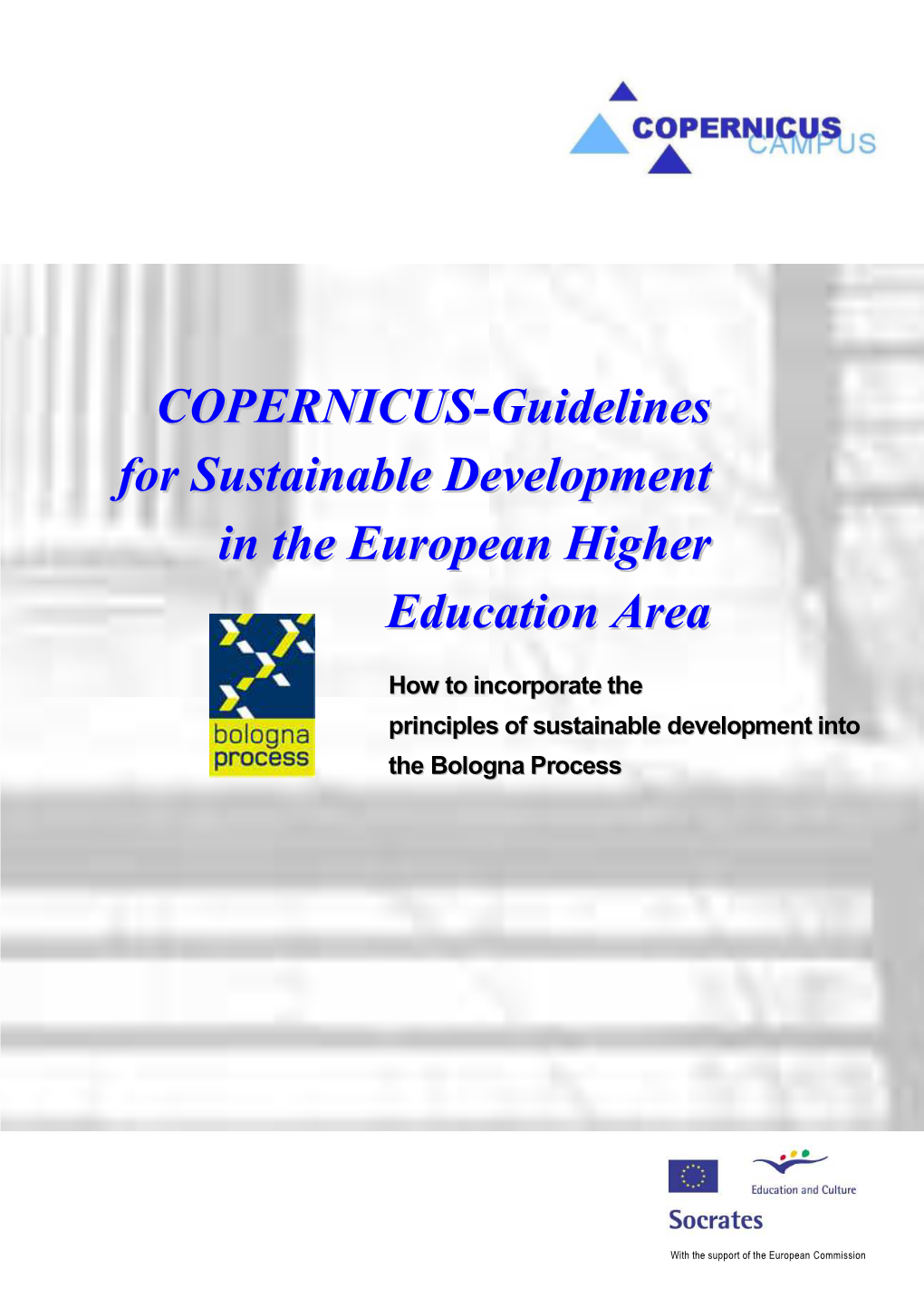 COPERNICUS-Guidelines for Sustainable Development in The
