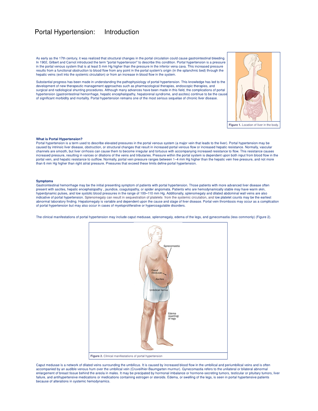 Portal Hypertension: Introduction