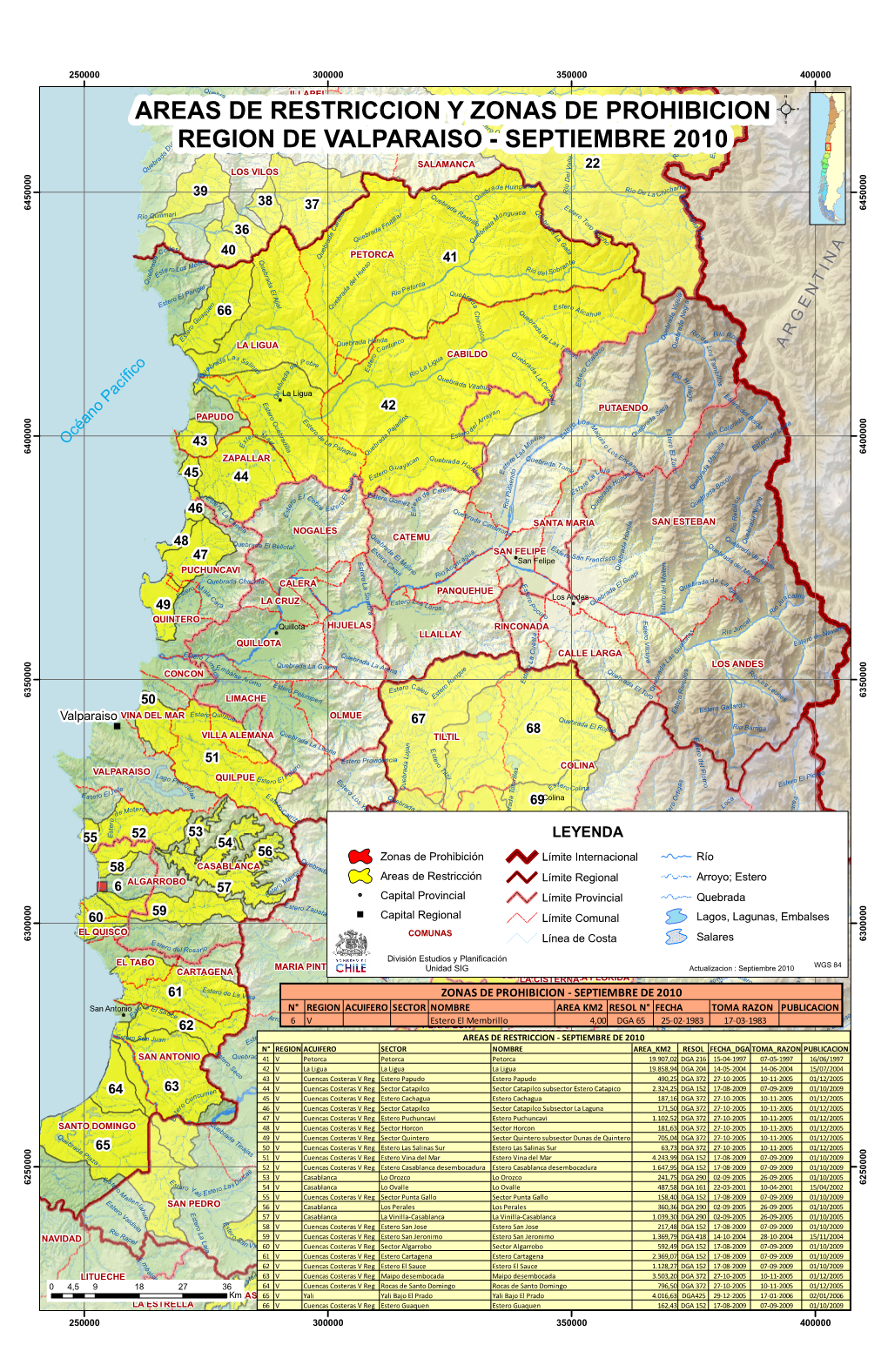 Areas De Restriccion Y Zonas De Prohibicion Region De