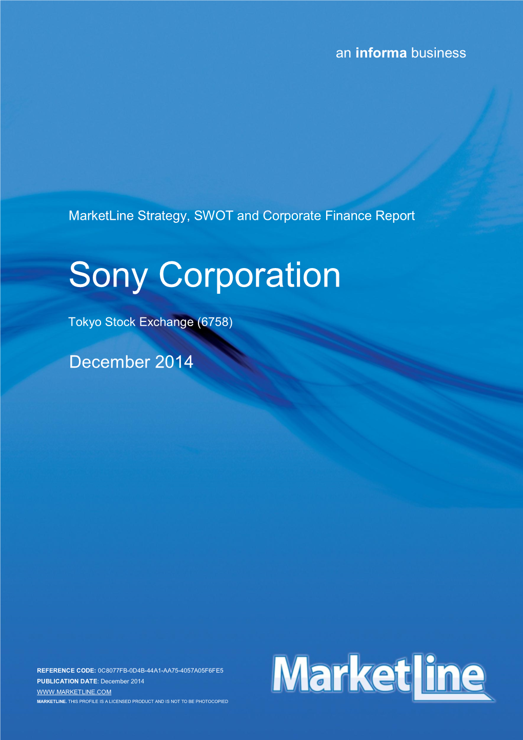 Sony-Company-Report.Pdf