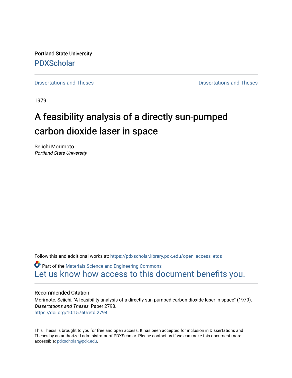 A Feasibility Analysis of a Directly Sun-Pumped Carbon Dioxide Laser in Space