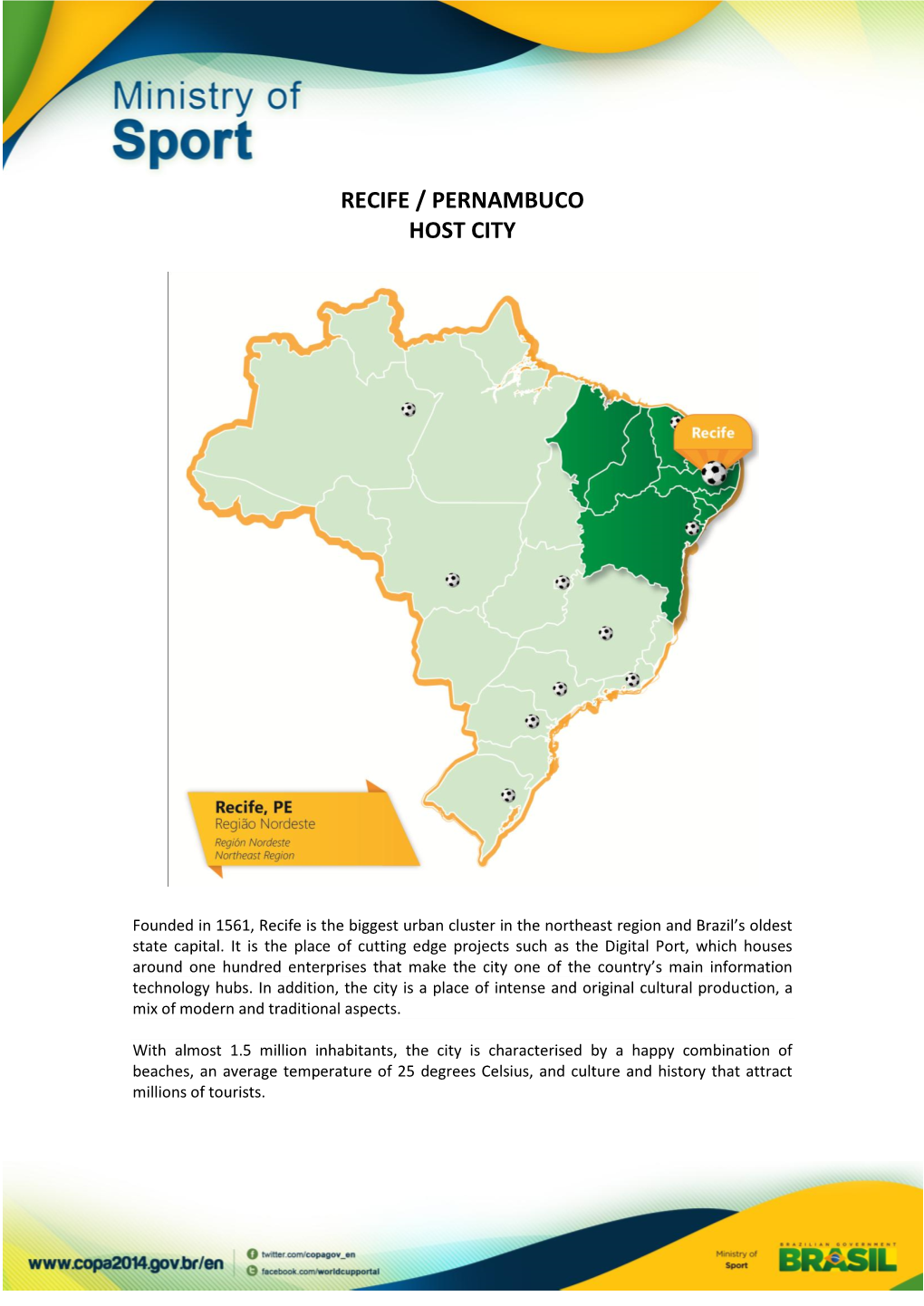 Recife / Pernambuco Host City