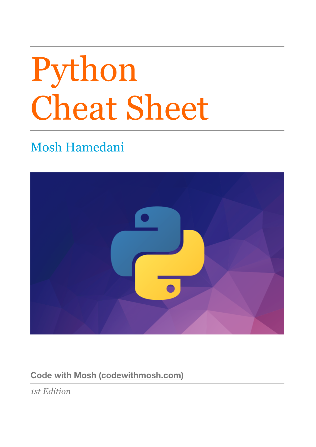 Python Cheat Sheet