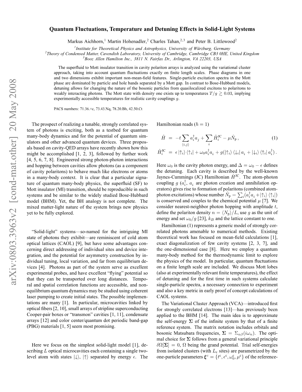 Arxiv:0803.3963V2 [Cond-Mat.Other] 20 May 2008 Ee Tmwt States with Atom Level Scribing Promising