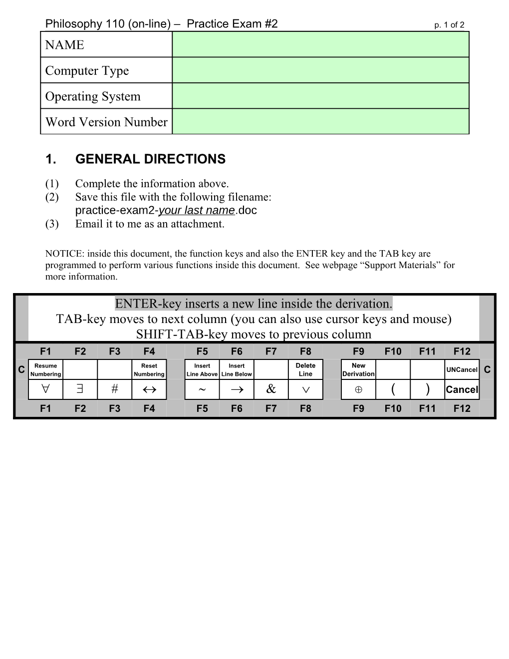 Special Symbols and Formatting Commands s1