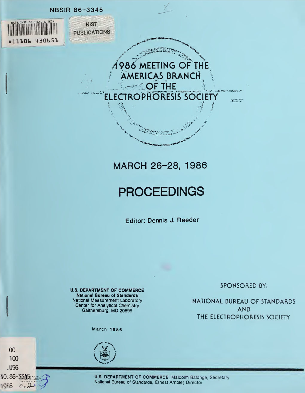 1986 Meeting of the Americas Branch of the Electrophoresis Society