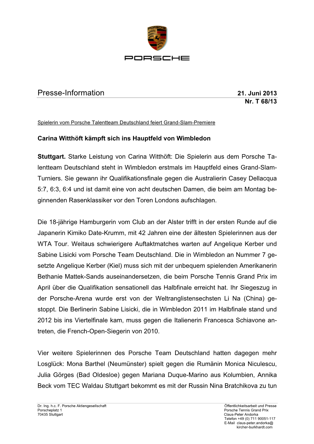 Presse-Information 21