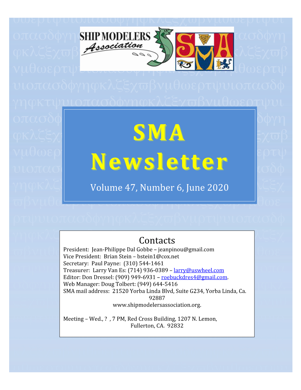 SMA Newsletter Newsletter