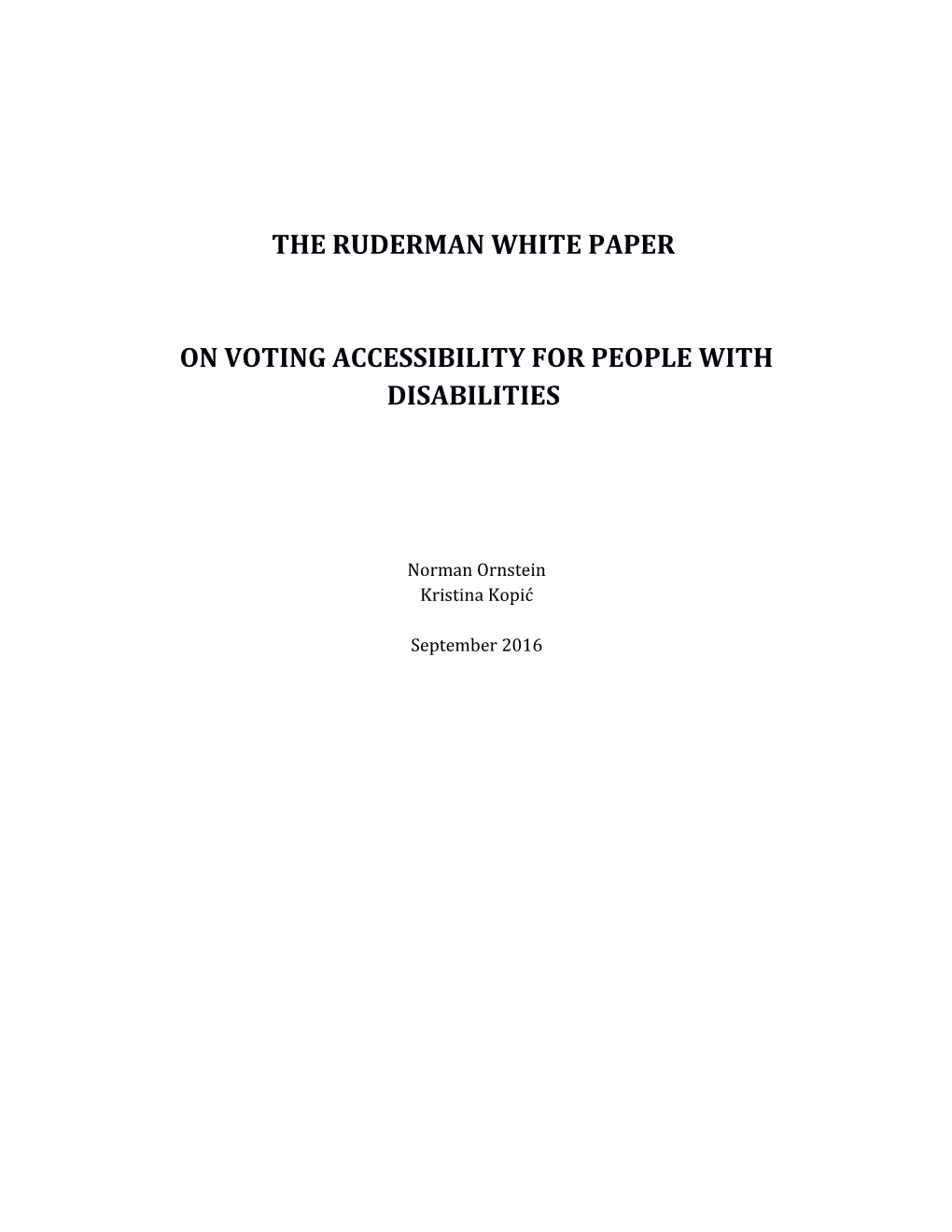 White Paper Voting Accessibility for Pwd Contents