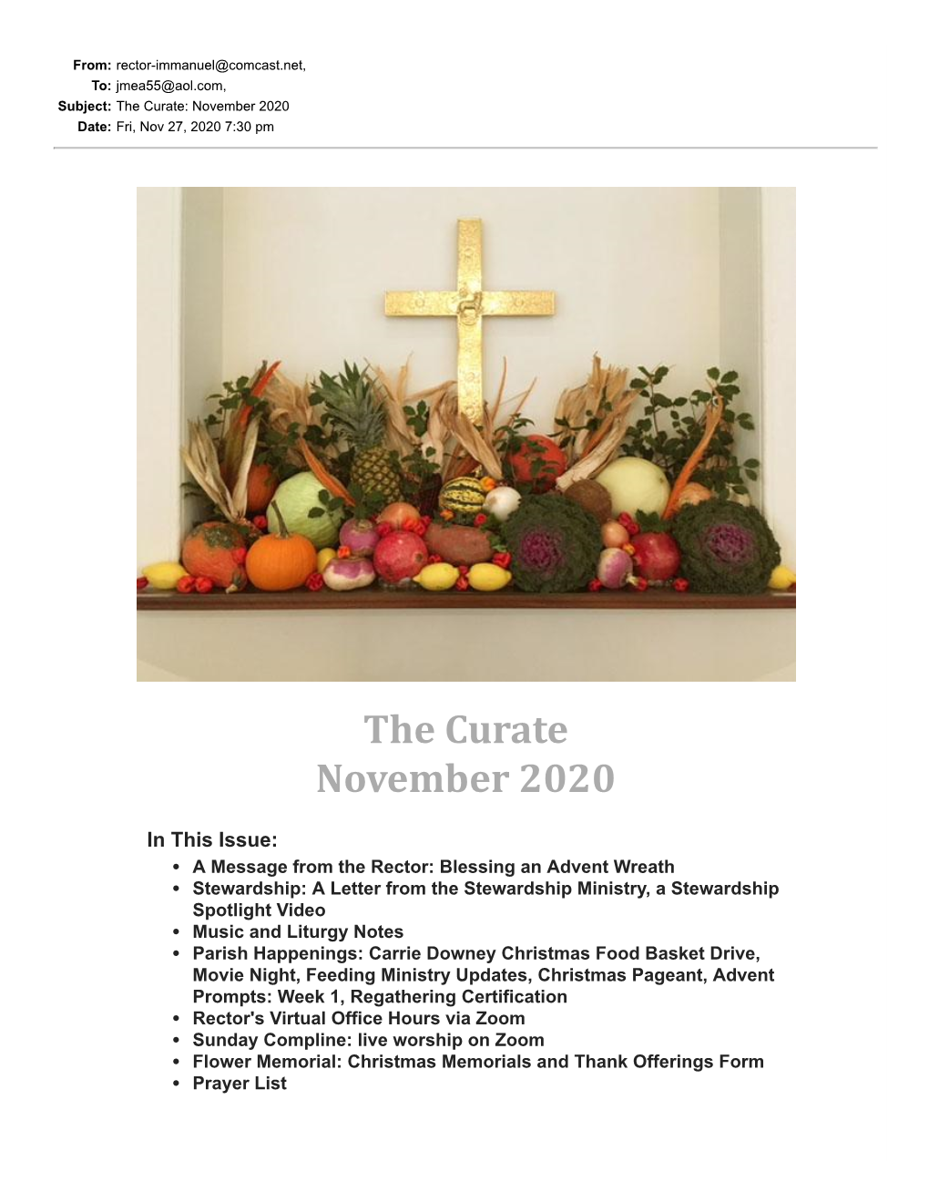 The Curate November 2020