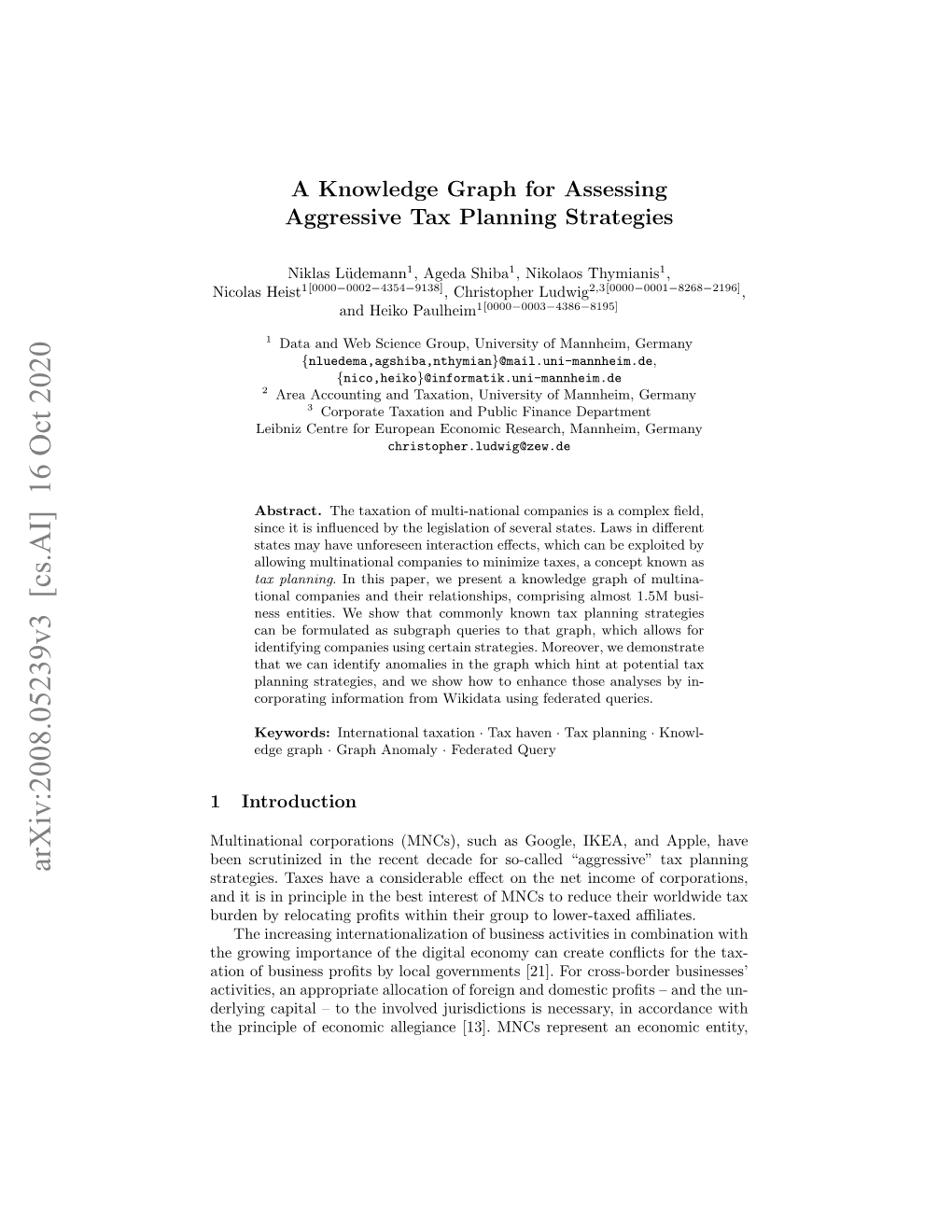 Arxiv:2008.05239V3 [Cs.AI] 16 Oct 2020 Strategies