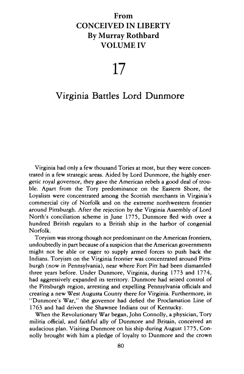 Virginia Battles Lord Dunmore