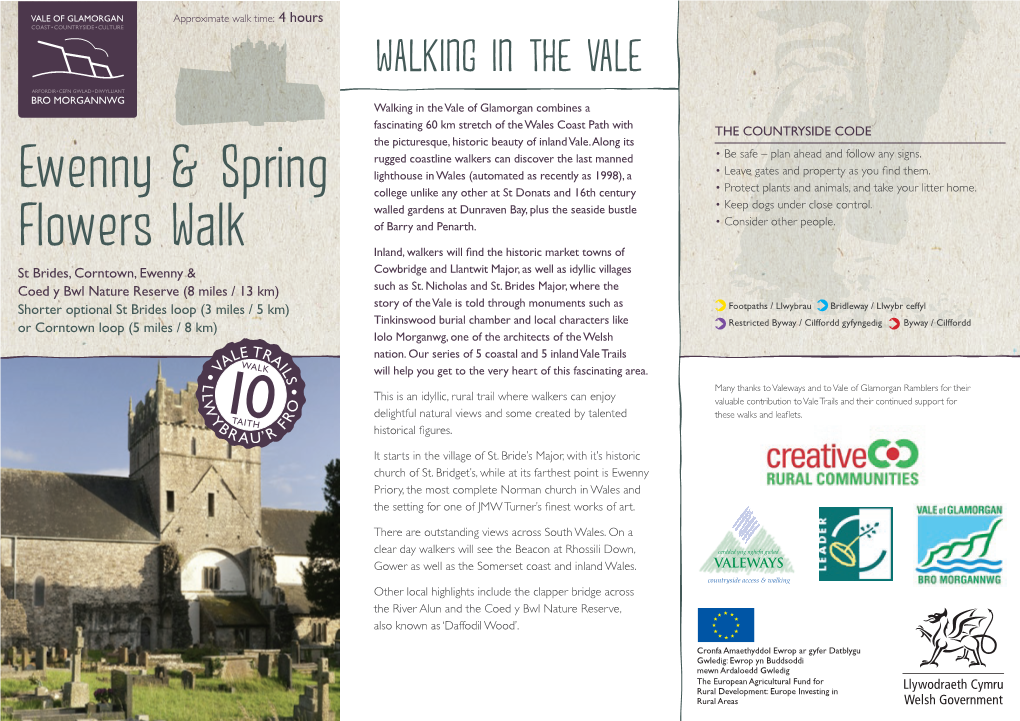Ewenny & Spring Flowers Walk Online Leaflet English