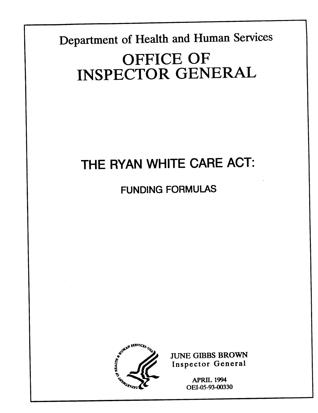 The Ryan White Care Act