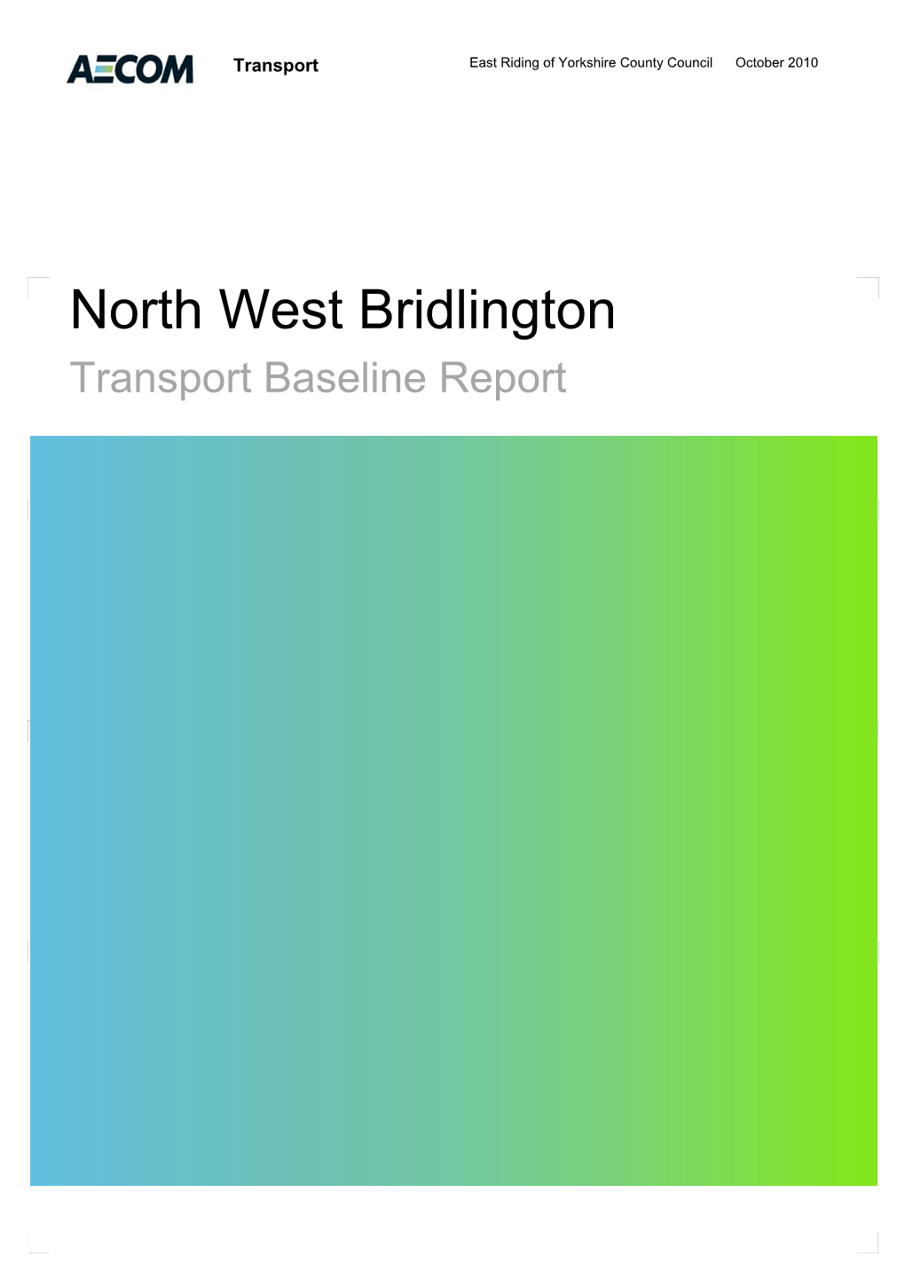 North West Bridlington Transport Baseline Report