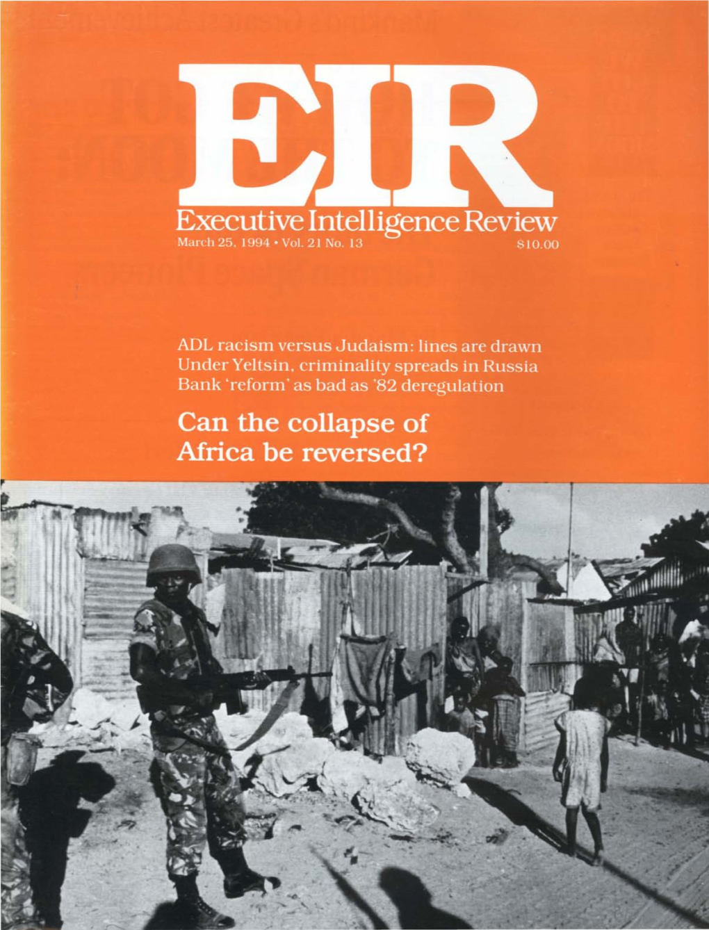 Executive Intelligence Review, Volume 21, Number 13, March 25