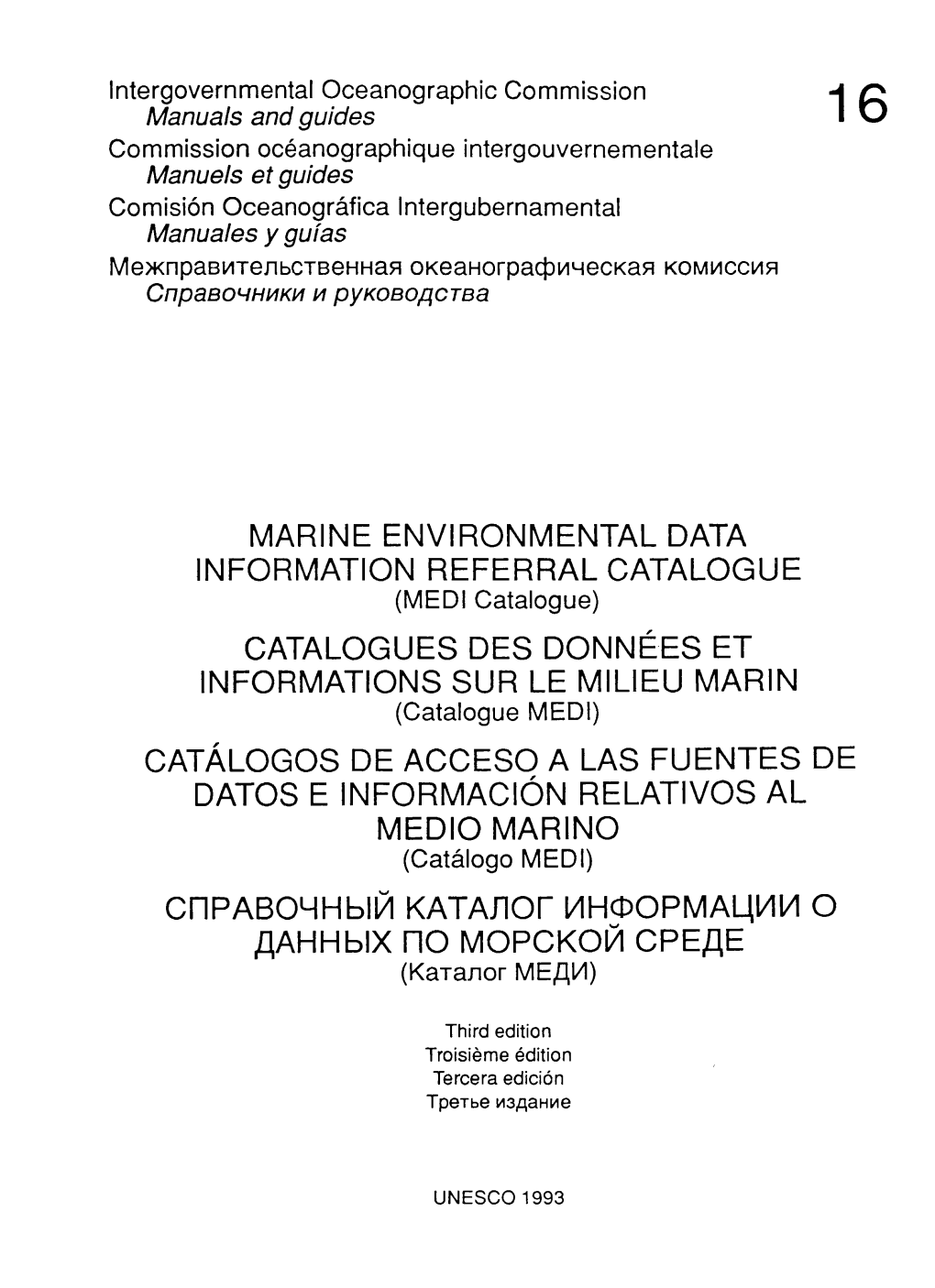 Marine Environmental Data Information Referral Catalogue
