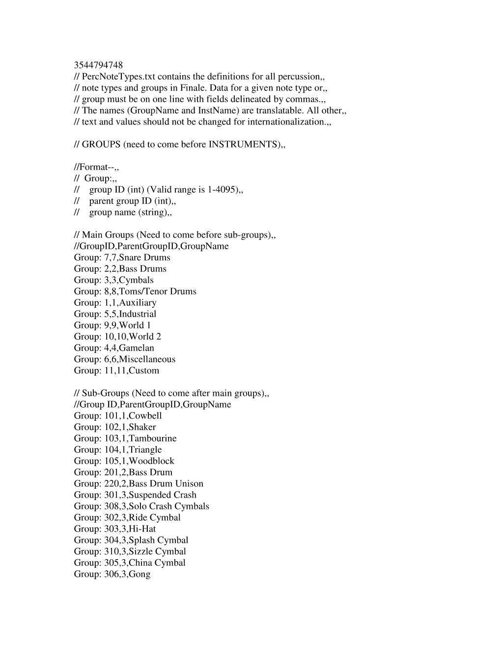 Percussion Note Types for Finale.Pdf