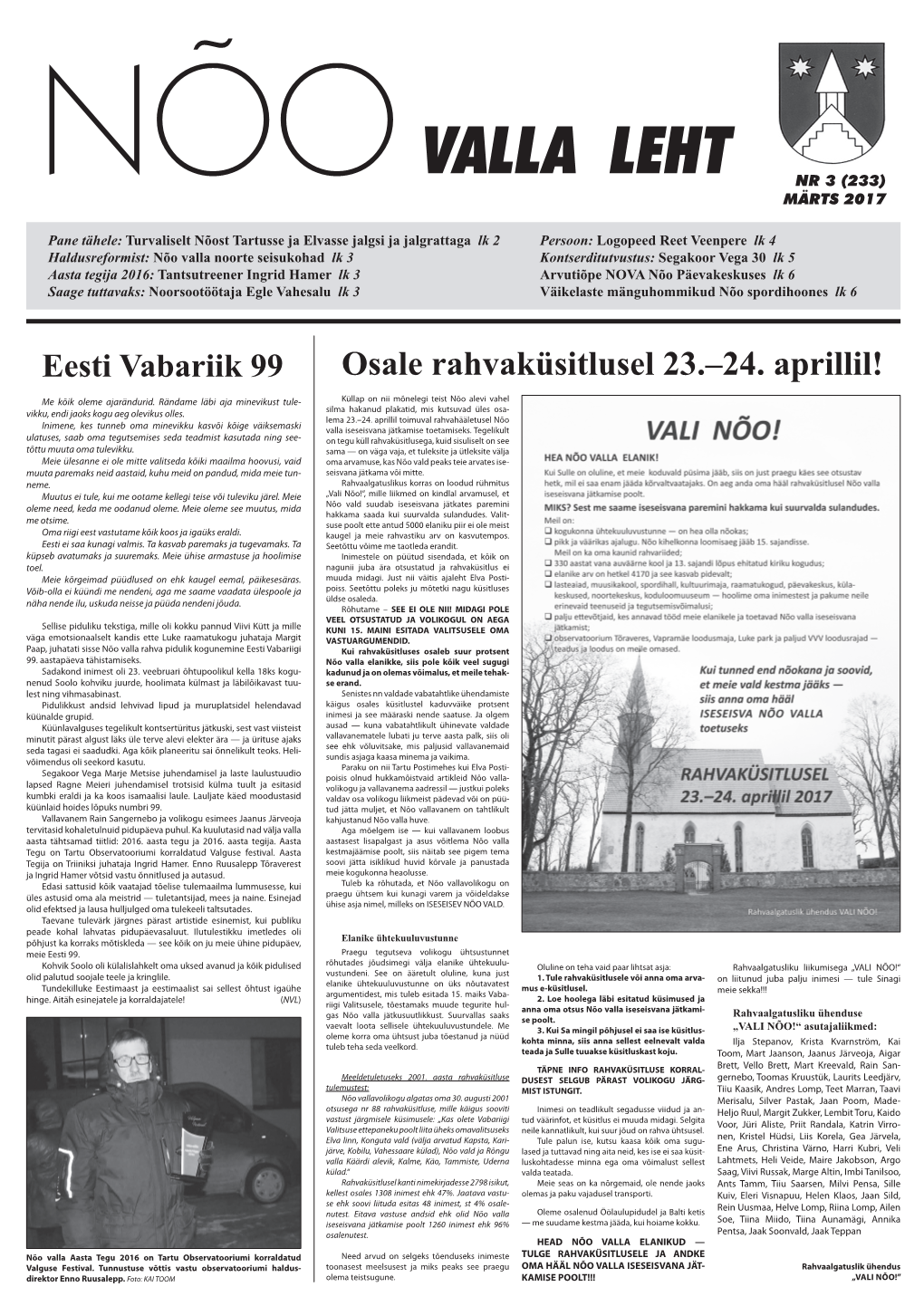 Nõovalla Leht Nr 3 (233)