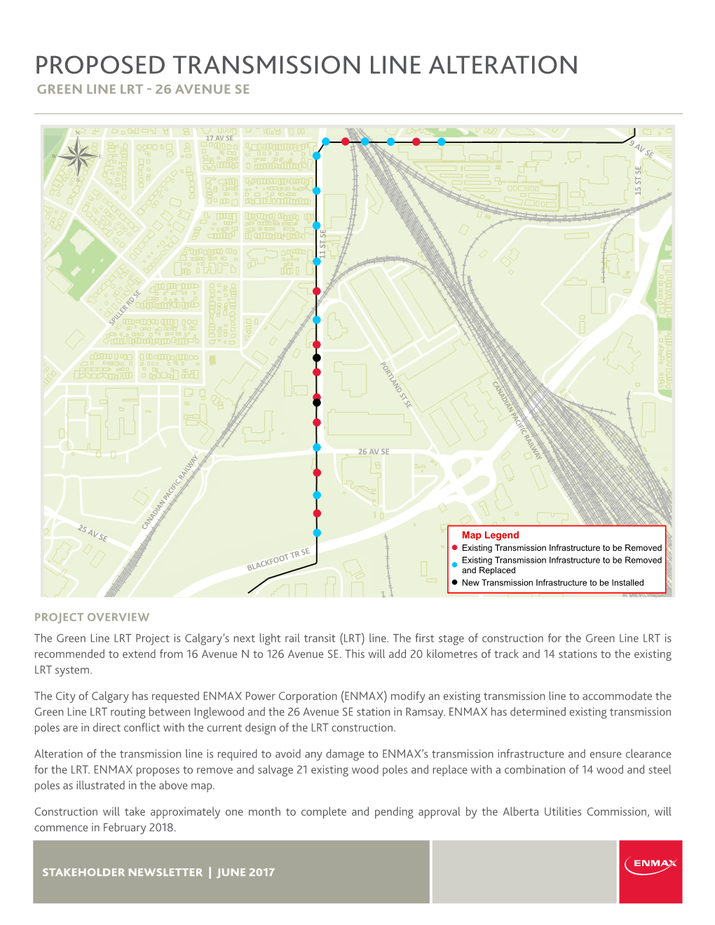 Proposed Transmission Line Alteration Green Line Lrt - 26 Avenue Se