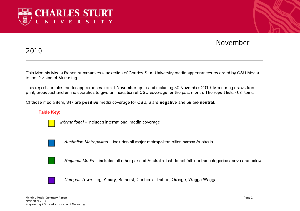 Of Those Media Item, 347 Are Positive Media Coverage for CSU, 6 Are Negative and 59 Are