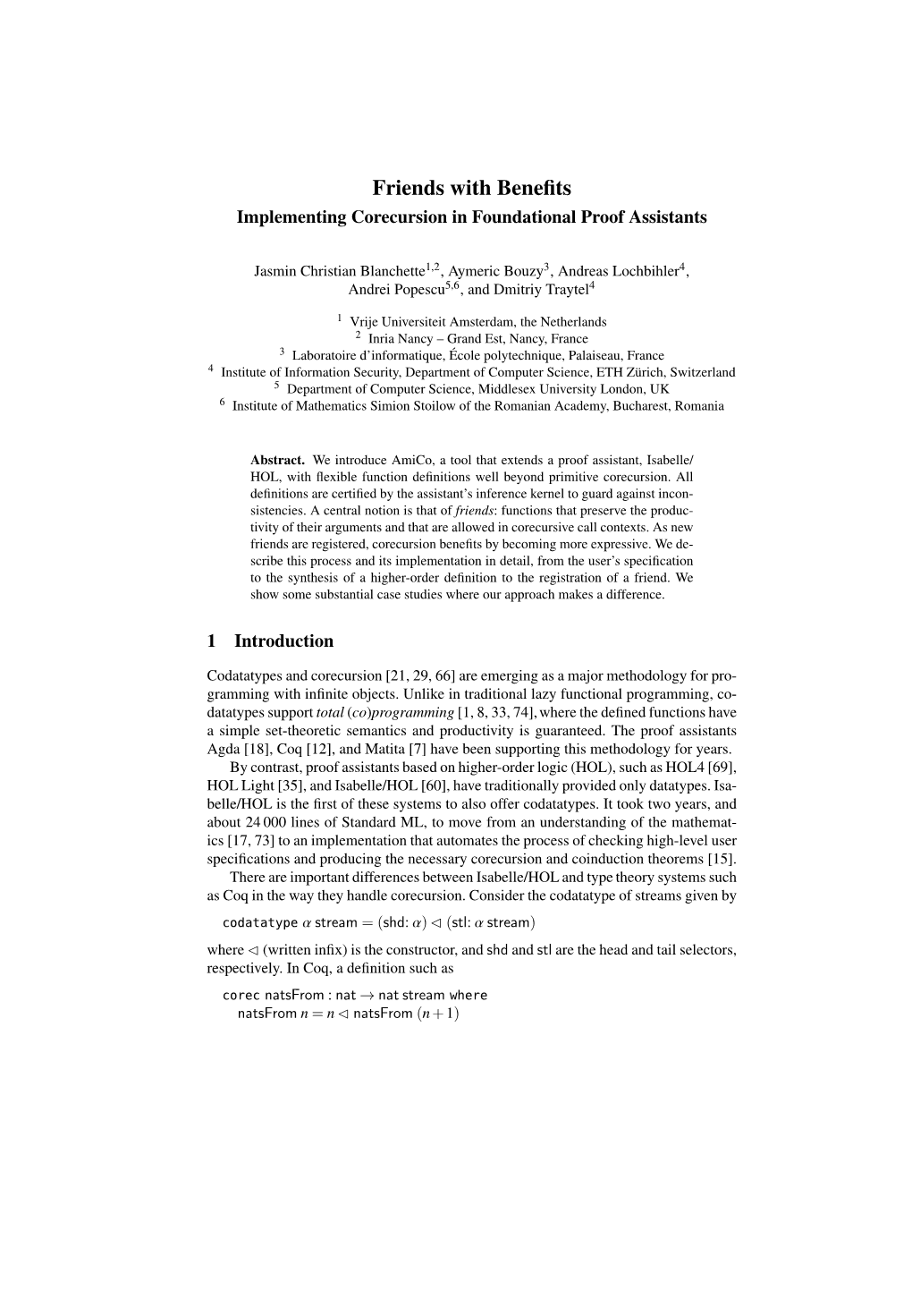 Implementing Corecursion in Foundational Proof Assistants