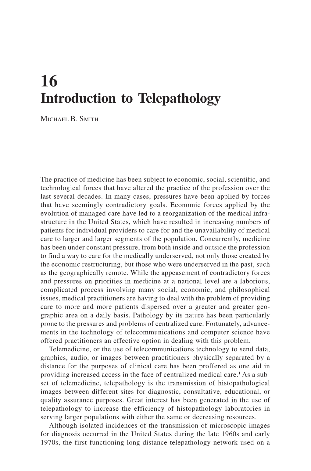 Introduction to Telepathology