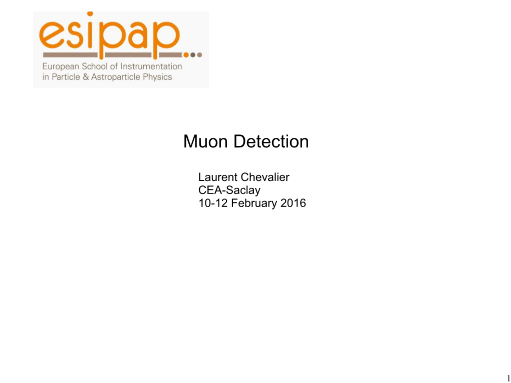Muon Detection