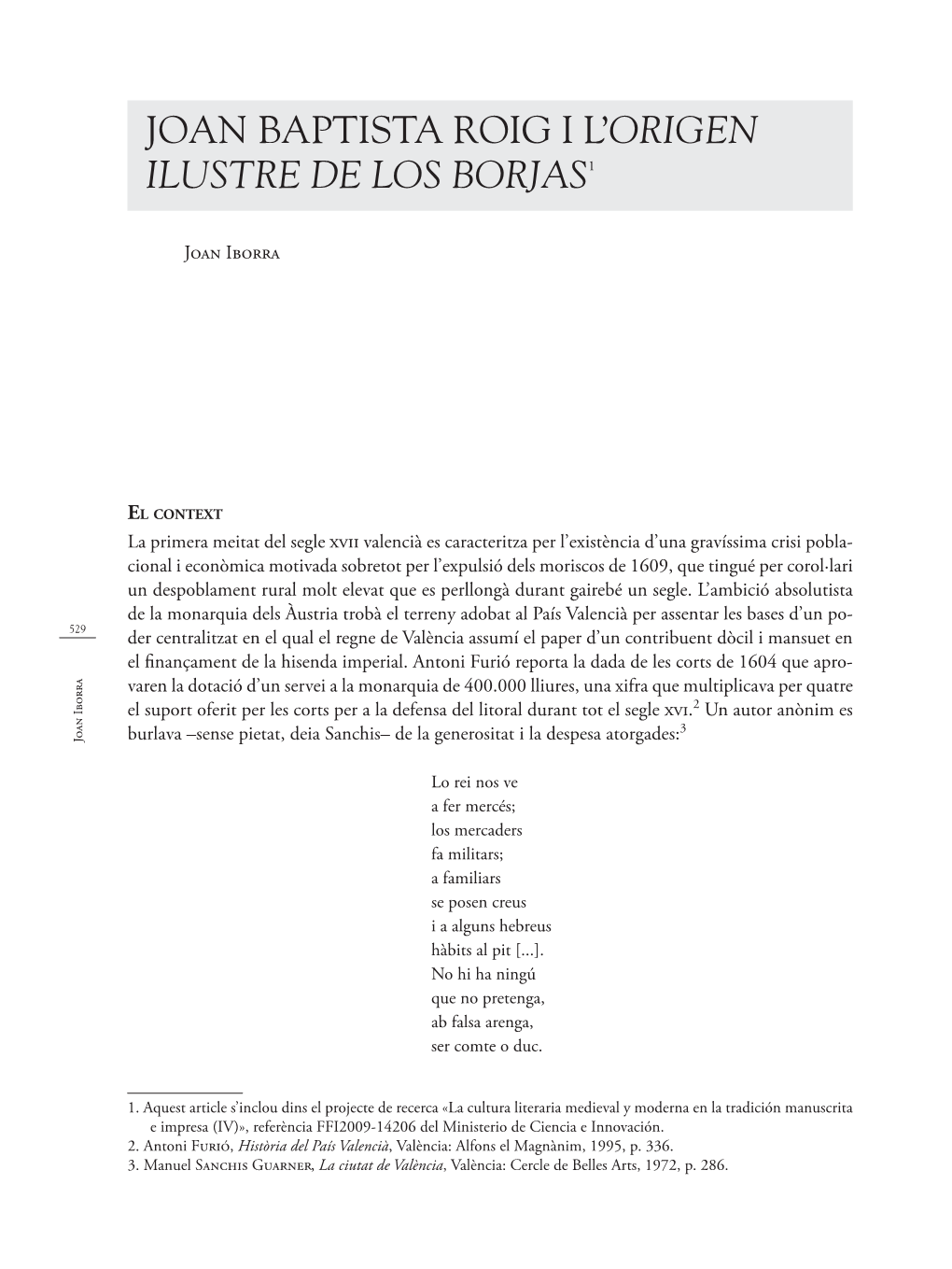 La Vida Cotidiana En Tiempos De Francisco De Borja