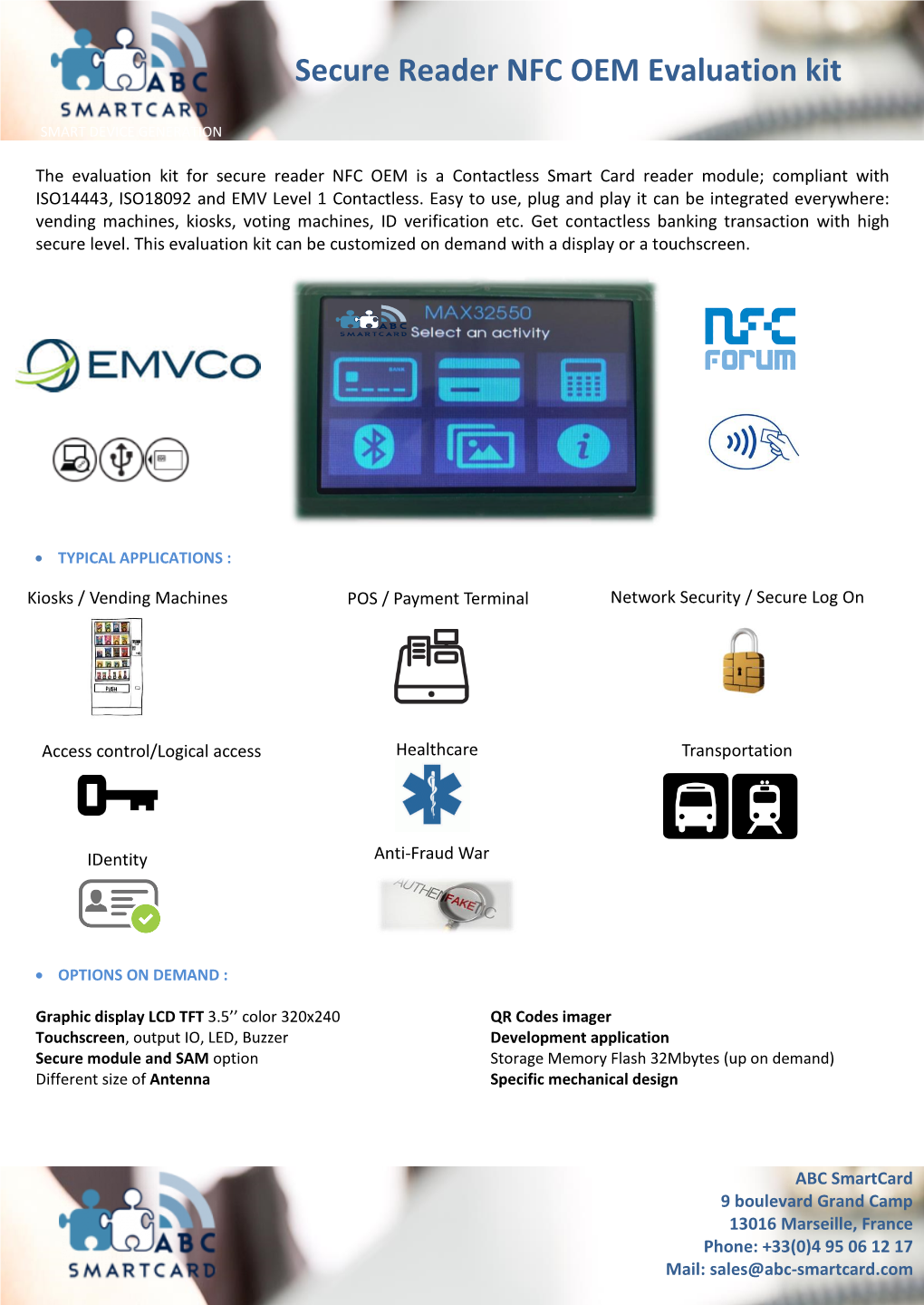 Secure Reader NFC OEM Evaluation Kitabc V1.0 1/2