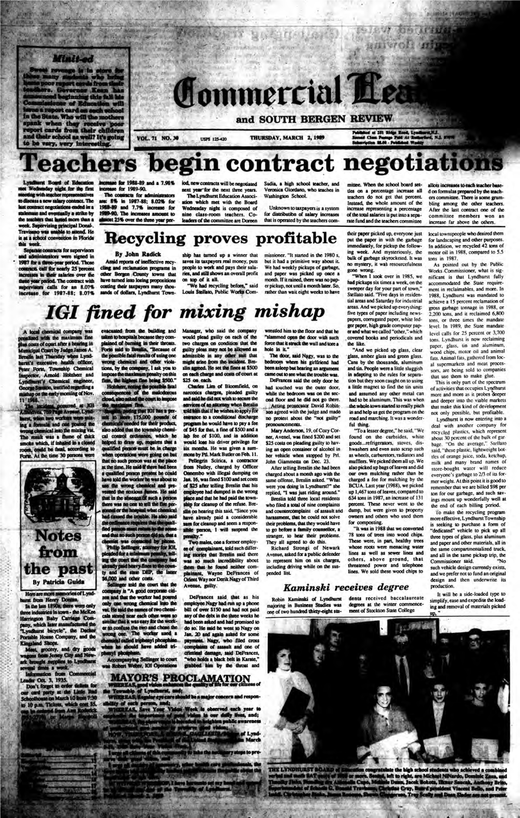Teachers Begin Contract Negotiation