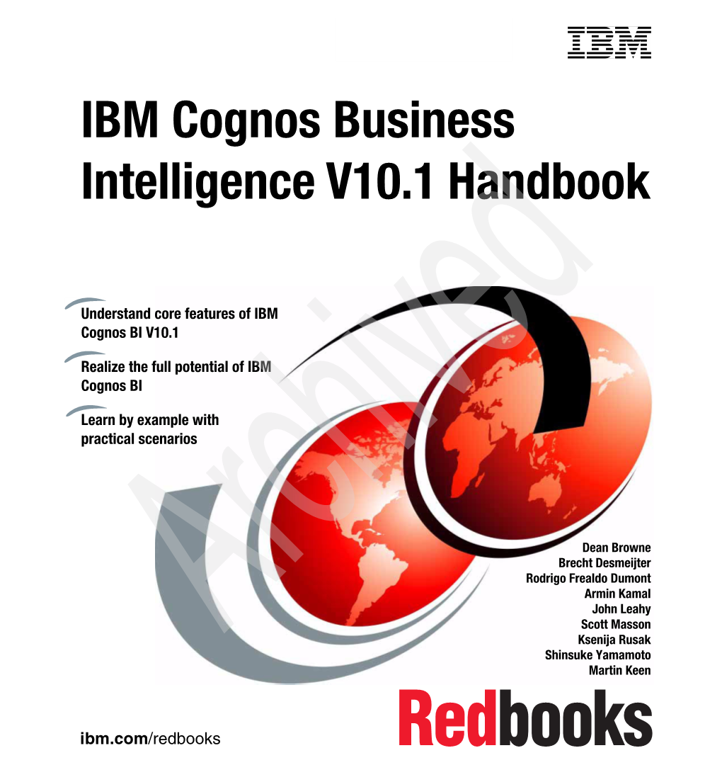 IBM Cognos Business Intelligence V10.1 Handbook