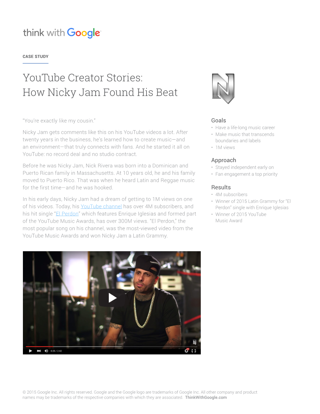 Youtube Creator Stories: How Nicky Jam Found His Beat