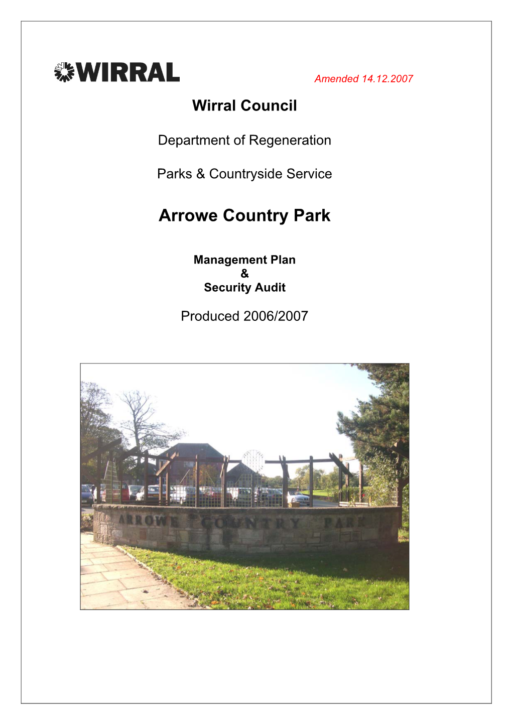 Arrowe Country Park