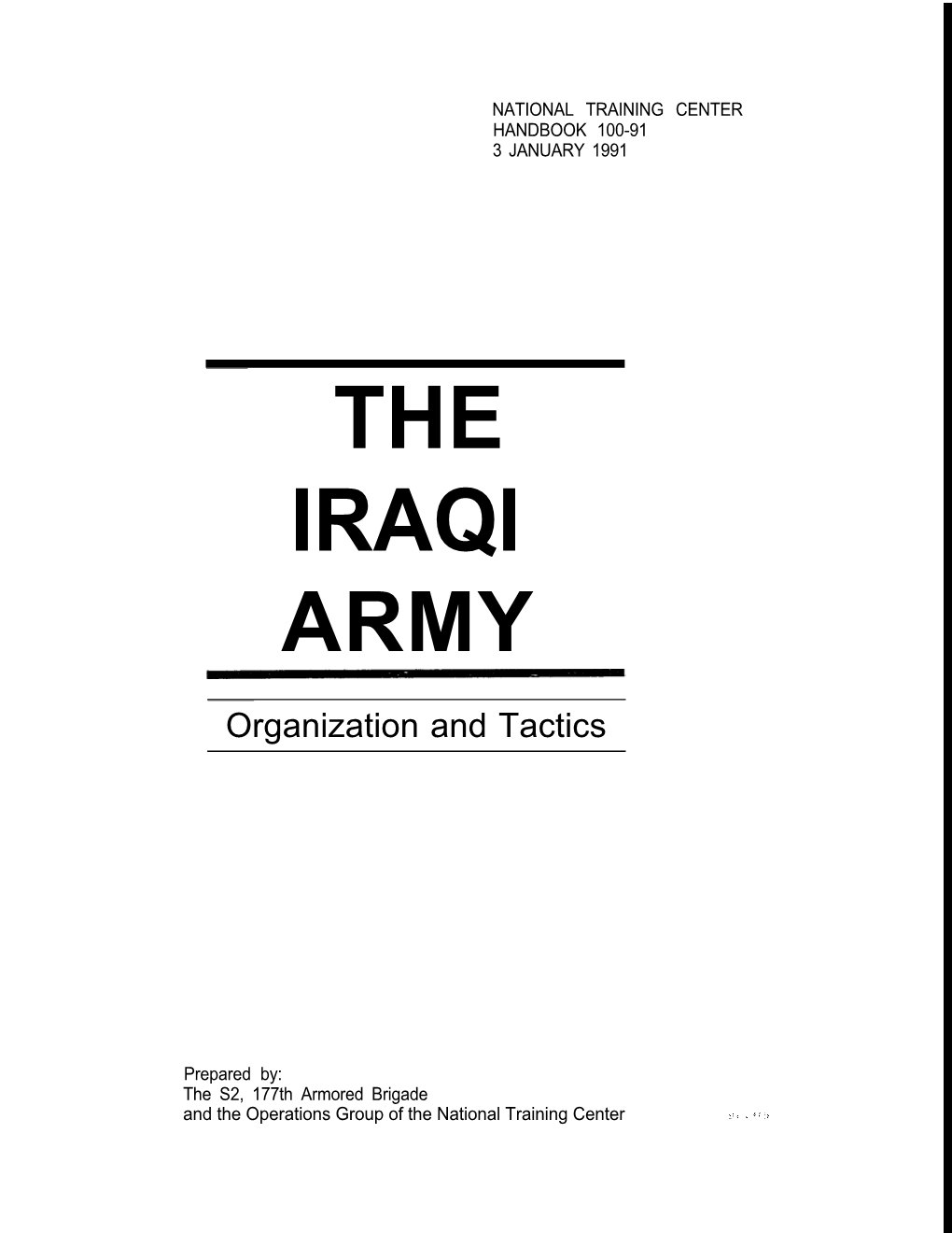 The Iraqi Army