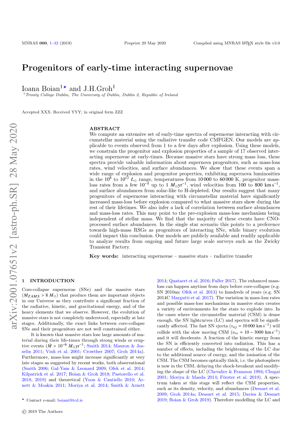 Progenitors of Early-Time Interacting Supernovae