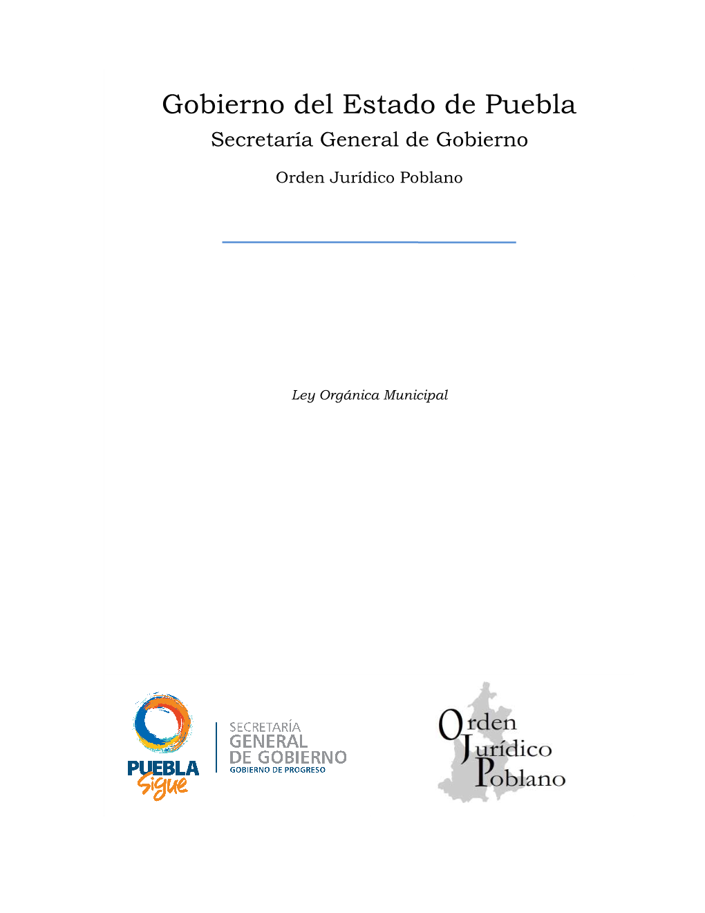 Gobierno Del Estado De Puebla Secretaría General De Gobierno