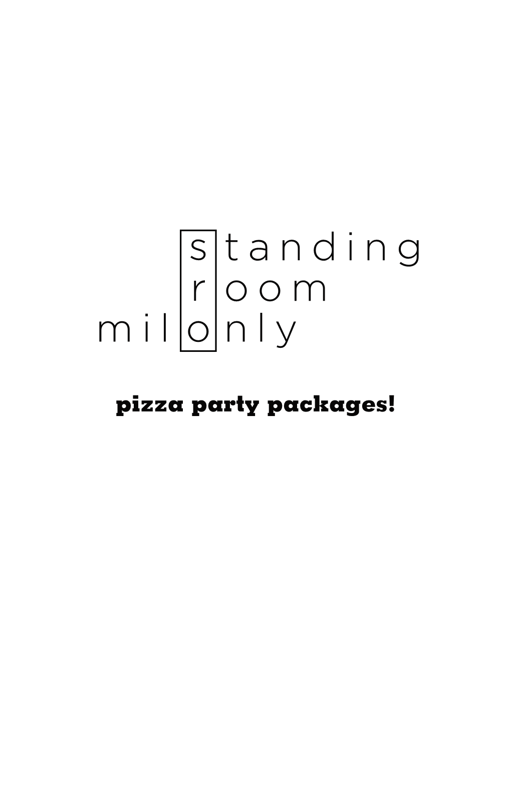 Pizza Party Packages!