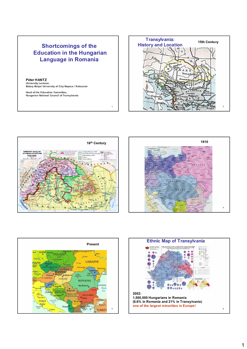 Shortcomings of the Education in the Hungarian Language in Romania