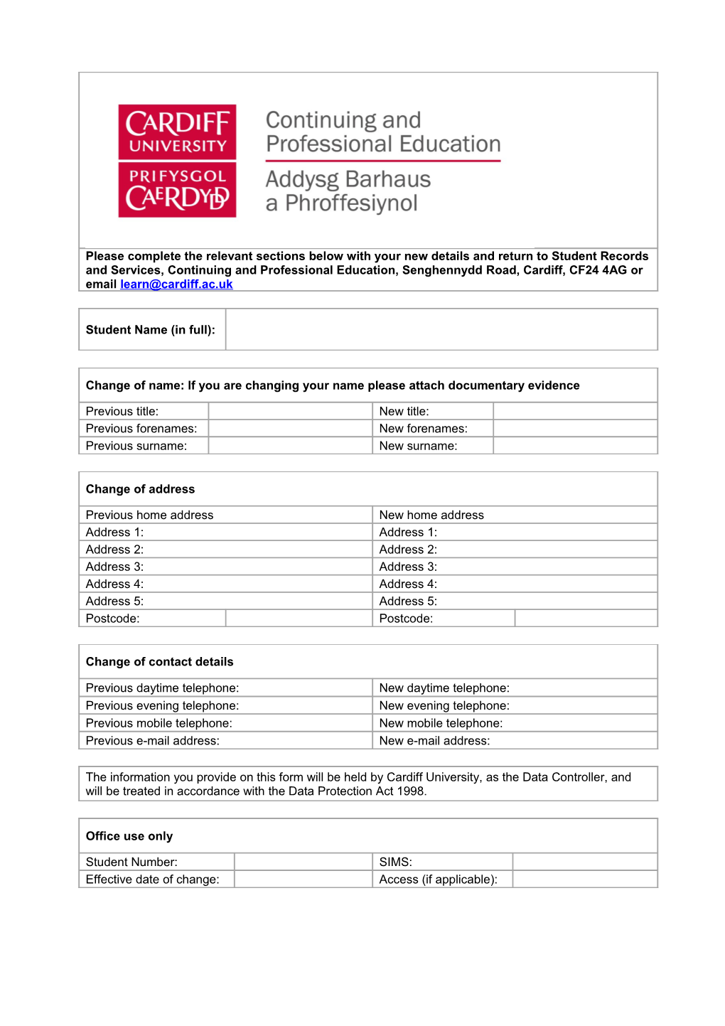 University of Wales Cardiff