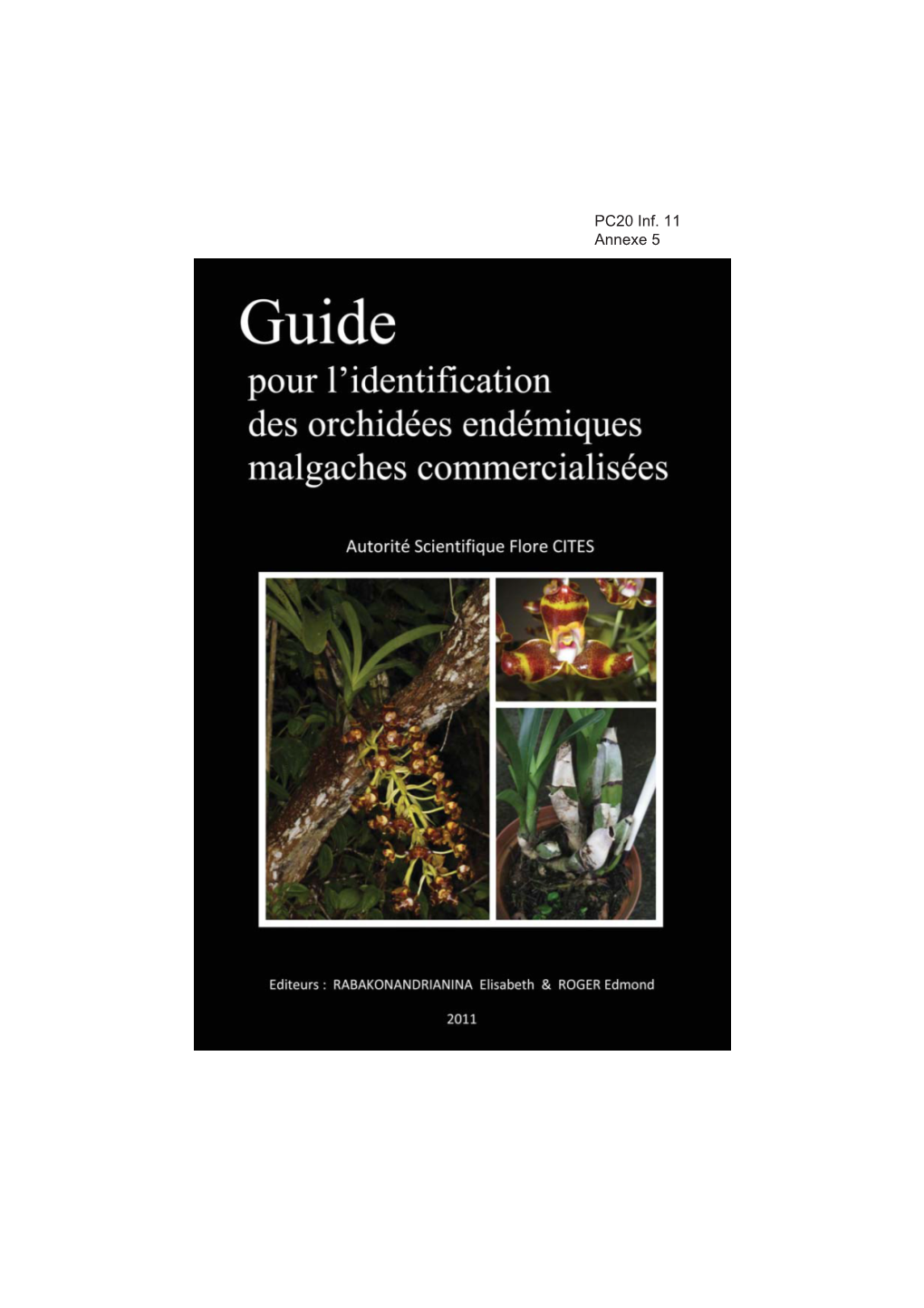Guide Pour L'identification Des Orchidées Endémiques