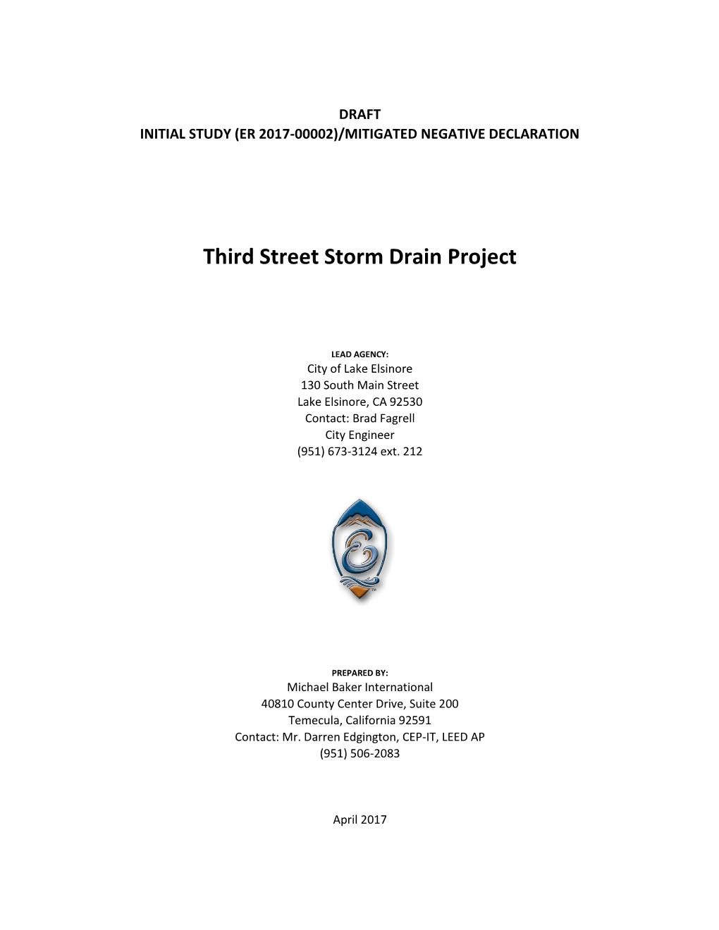 Third Street Storm Drain Project