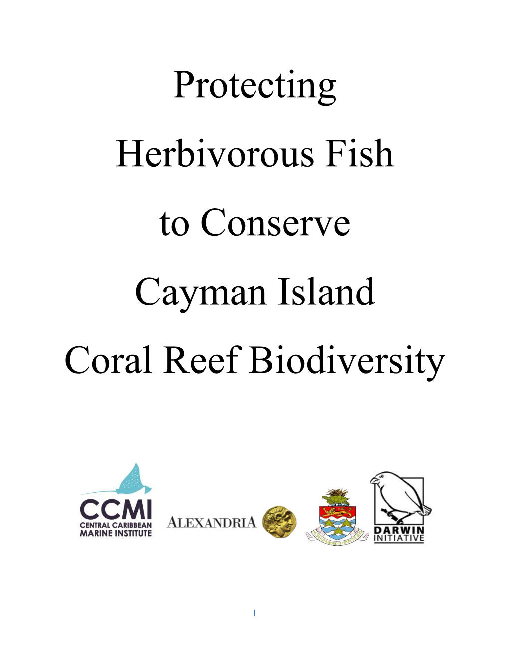 Protecting Herbivorous Fish to Conserve Cayman Island Coral Reef Biodiversity