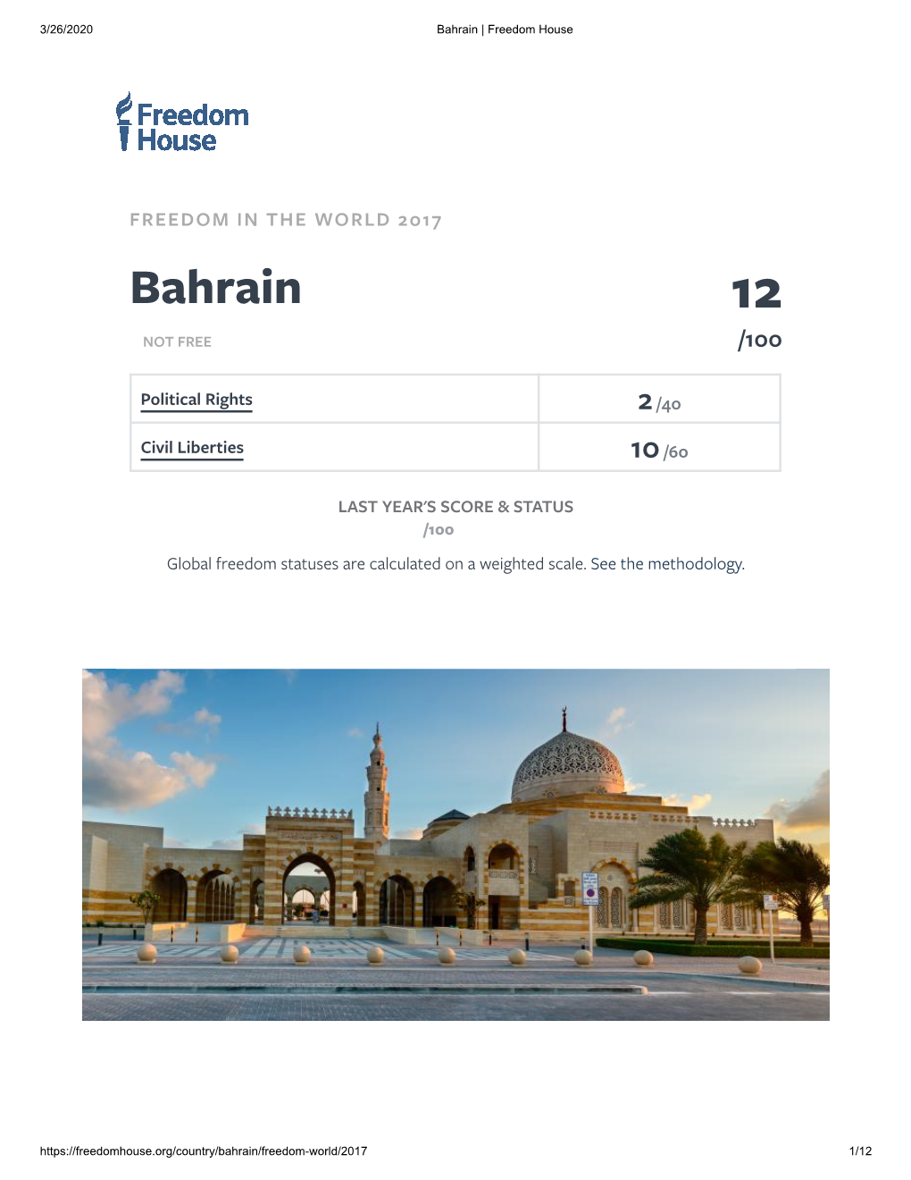 Bahrain | Freedom House