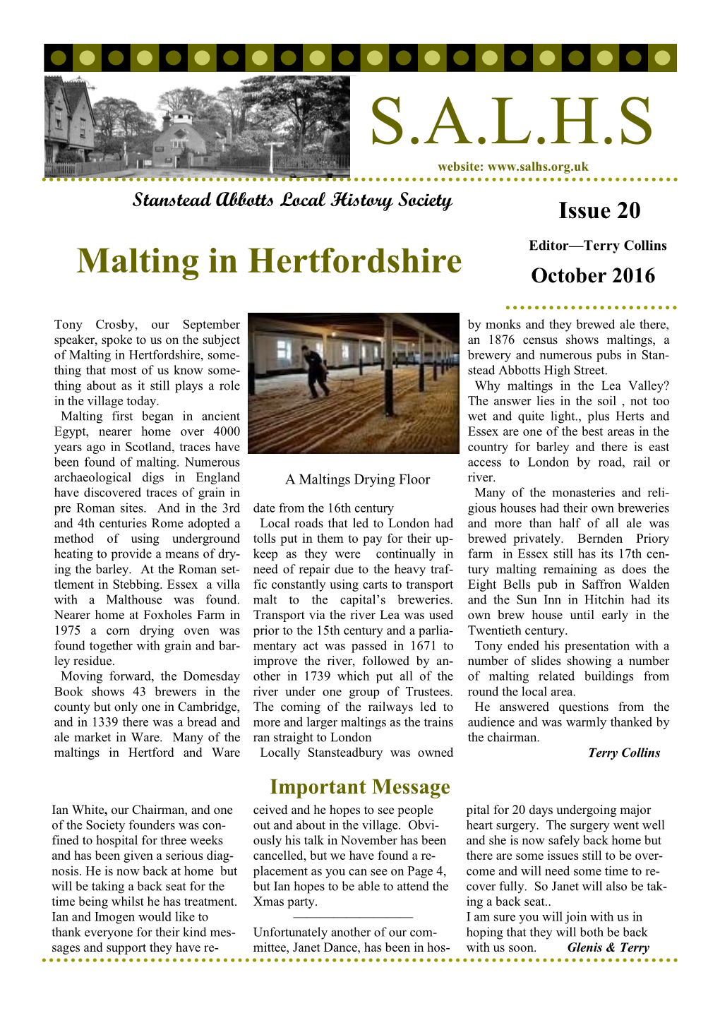 S.A.L.H.S Website: Stanstead Abbotts Local History Society Issue 20